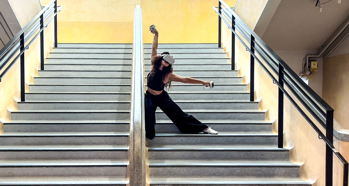 法國藝術家Ophelia Jacarini以VR技術結合原創舞蹈表演創作互動數碼藝術裝置