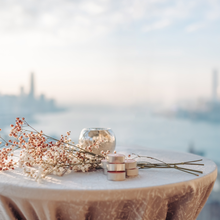 Nina Hotel Causeway Bay wedding venue with panoramic Victoria Harbour view