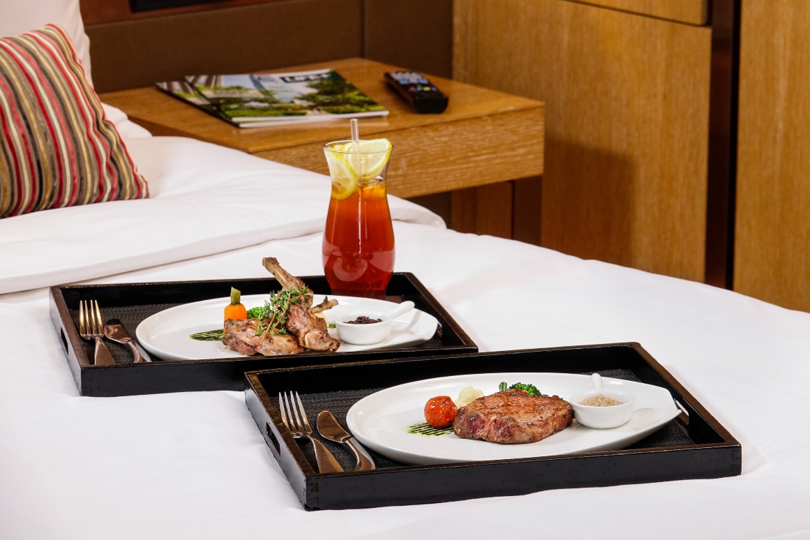 In-room special dinner set of detox with delight package at Nina Hotel Kowloon East