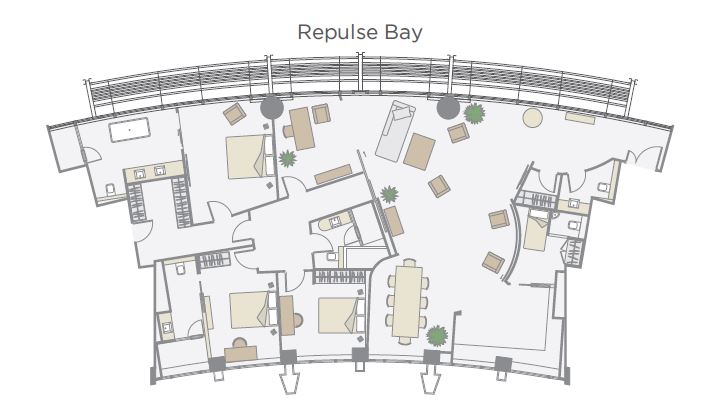 The Lily Repulse Bay by Nina Hospitality Flat Floor Plan